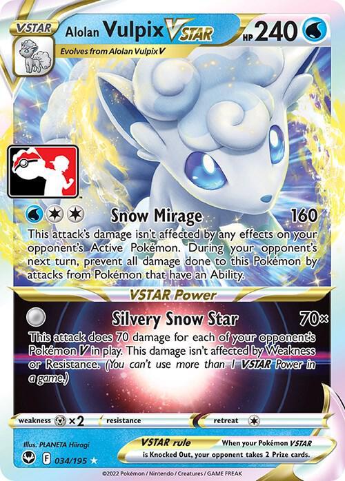 Silver Tempest Alolan Vulpix VSTAR [Prize-Pack] Pokémon card
